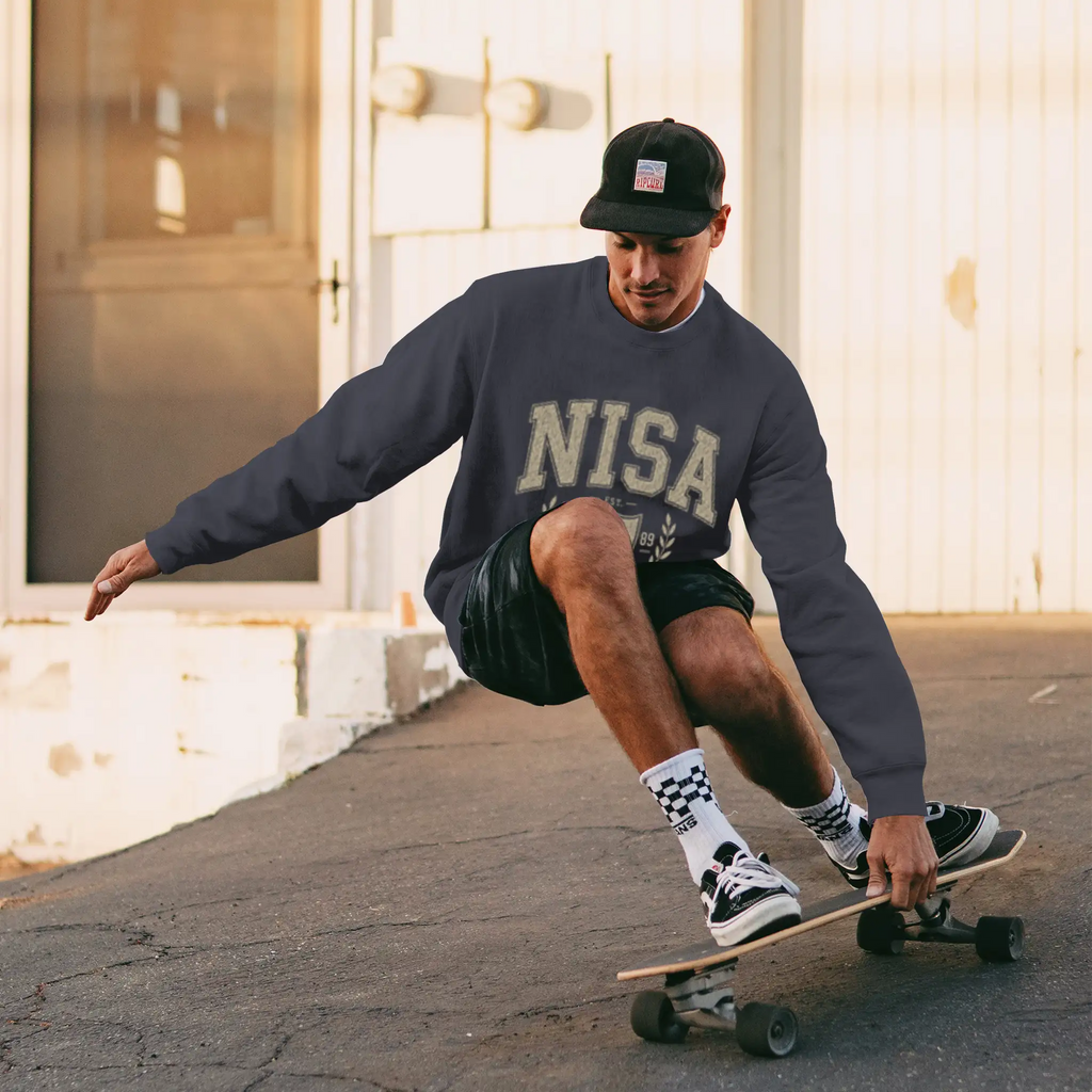 Nisa Collegiate Heavyweight Crew Sweatshirt