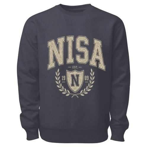 Nisa Collegiate Heavyweight Crew Sweatshirt